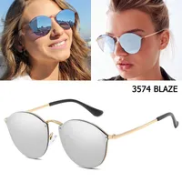 نظارة شمسية جاكاد 2022 الموضة الحديثة 3574 الحريق جولة على غرار النساء عتيقة التصميم العلامة التجارية تصميم الشمس 58051Sunglassessessunglasses