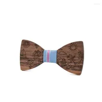 Bow Ties Children Wooden For Baby Boy Bowknot Kids Handmade Wood Tie Butterfly Performance Adjustable Donn22