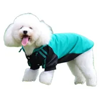 Dog Apparel Autumn And Winter Hooded Sweater Small Medium Dogs Striped Pet Clothes SpotDog