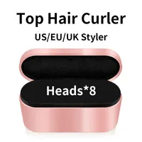In stock Hair Curler 8-Heads Multi-function Hair Styling Device Automatic Curling Iron for Normal Hairs EU UK US with Gift Box