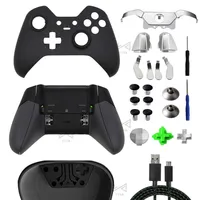 Repair Parts For Xbox One Elite Gamepad Housing Shell Front Cover Back Case LB RB Bumper Rubberised Grips Buttons LT RT Trigger H1299l