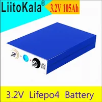Liitokala 3.2V 100Ah 105ah battery pack LiFePO4 12V 24V 3C 270A Lithium iron phospha 100000mAh Motorcycle Electric Car motor batte237T