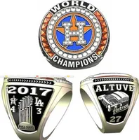 チャンピオンシップシリーズジュエリーリング2017 2018 Hou Astros World Baseball Championship Ring Altuve Springerファンギフト卸売
