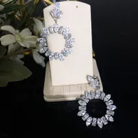Designer Multi Diamond Earring Women Jewelry Luxury Geometric Accessories 081727