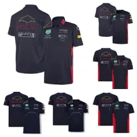 F1 Racing Model Kleding Tide Tide Brand Team 2021 Perez Verstappen Cardigan Polo Shirt Polyester Sneldrogende motorrijpak met de SA