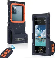 Cases de teléfonos celulares de buceo de 15 m Protección impermeable adecuada para 12 13 Video de cámara submarina Control Bluetooth Constio de teléfonos móviles