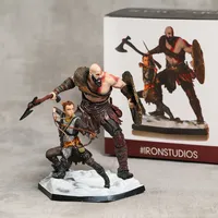 Kratos Atreus Deluxe Art Scale 1/10 God of War Limited Edition Decoration Collection Figurine speelgoedmodel Statue 220613