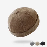 2022 Mikiha Men Women Touca de cetim brimless bonnet femme skullcap cagoule homme caps docker caps 56-60cm