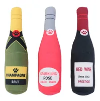 22 см напечатанные бутылки вина плюшевые наполненные шампанским бутылка в форме укус чистые зубы жевать игрушечные поставки