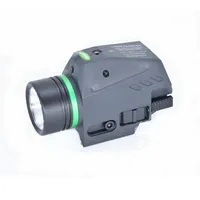 Ladlética LED táctica VERDE/ROJA VERDE PARA 20 mm Rail Mini Pistol Light Lanterna Airsoft Light304g