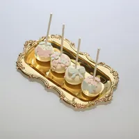 Décorative Mini Cake Pan Silver Gold Cupcake Stand Plate Palette Palette Palette Decorative Cake Stands Party Supplies 213G