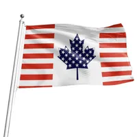 3x5 EE. UU. Estados Unidos Canadá Canadian Friendship Flag 90*150 cm Grommets Premium