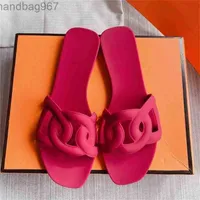 Sandals Herme Designer Slippers Shoes h Slipper Spring Designer 2022 Ladies Pvc Fabric Matte Non-slip Be