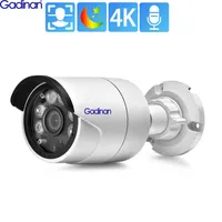 Gadinan Face Detection Ip Camera 4K 8MP Surveillance Poe H.265 Audio Bullet Full Color Night Vision 48V Ai cctv Video Security J220519