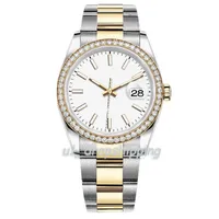 Dropshipping - Automatic m￩canical watch mens and womens montres diamant hezel complet sangle en acier inoxydable mode wrtstwatch