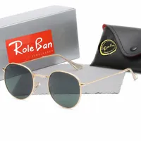 دور الرجال حظر العلامة التجارية الكلاسيكية Retro Women Sunglasses 2022 الفخامة مصمم نظارات Ray Band 3447 نطاقات المعادن مصممي الإطارات