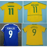 1994 1998 Ronaldinho Retro Jerseys Rivaldo Classic Brasil Football camisa 2002 2004 2006 Jersey de futebol Brasil Carlos Ronaldo Maillot de Foot