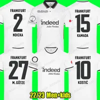2022 Kostische Frankfurts voetbalshirts 22 23 M.GOTZE KAMADA BORRE VOETBAL SHIRTS NDICKA SOW HASebe reed Paciencia Jersey S-2xl