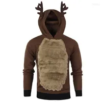 Säljer modestil jultröja Sunfree Main Product Men Elk Cosplay Sweaters Cool Boy värt att ha 3L60 Men's Time22