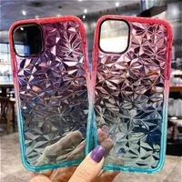 Shockproof Crystal 3D Rainbow Diamond Translucent Soft Tpu Phone Cases For Iphone X Xr Xs Max 11 12 Pro Case275J