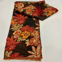 最新の2021 Brocade African Jacquard Fabric Lace高品質ナイジェリアFren209y