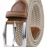 Cintura elastica intrecciata uomini donne tela in tela allunga cintura intrecciata di alta qualità per jeans 220702