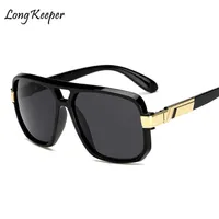 Long Keeper Square Sunglasses Men Luxury Brand Design Couple Lady Celebrity Flat Women Sun Glasses Super Star Cool Eyewear 220518