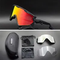 Gear Protective Sports Outdoors Men Femmes 3 Lens Outdoor Sport Bike Bicycle Sunglasses Cyling Eyewear Cycling Snow Goggle Glasse2319