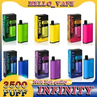 Cigarettes E jeté Infinity Disposables 1500 mAh Capacité de batterie 12 ml avec 3500 2500 Puffes Extra Ultra Vape Pen 100% de haute qualité 50mg Vapeurs en gros VS