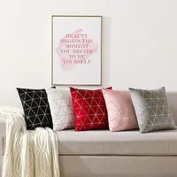 Almohada de lanzamiento - Cubierta de cojín decorativa cuadrada para la decoración del hogar