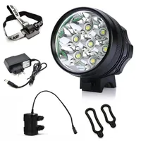 New Bicycle Front Light 7x CREE XM-L T6 LED Bike Headlight 8400 Lumen Mountain Bike Lamp 10000mAh Waterproof Battery Pack2690
