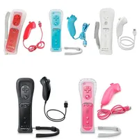 2 in 1 Gamepad For Wii Controller Wireless Remote Controller and Nunchuck For Wii Motion Plus with Silicone Case268z