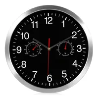En 1 reloj de cuarzo silencioso Higrómetro de movimiento de silencio Higrómetro sin tarxos Relojes de decoración de arte doméstico313K