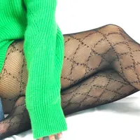 Mesh sexy bas long pour femmes Textile Home Textile Luxury Womens Lettres Collages Net Stocking Ladies Mariage Party Pantyhose349g