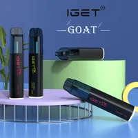Оригинальный Iget Goat 5000 Puffs одноразовые электронные сигареты Vape Pod Device Kit 13ml Предварительно заполненный картридж 1800 мАч аккумулятор Аутентичный оптом оптом