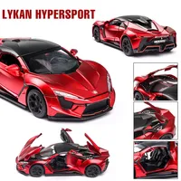 132 Lykan Hypersport Alloy Car Model Diecasts & Toy Vehicles Toy Car Metal Collection Toy Kid Toys for Children Kids Gifts LJ2009252S