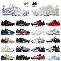 Top Fashion OG Cushion Tuned TN 3 Plus III Running Shoes Silver Blue Yellow Rainbow Bordeaux Ghost Green Crimson Men Red Women Sneakers 36-46