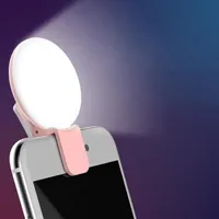 Novelty Lighting Universal Selfie LED Ring Flash Light Portable Mobile Phone 36 LEDS Beauty Night Darkness For Cell CameraNovelty
