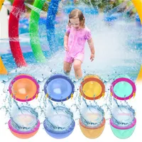 Summer Party Water Fight Game Balloons återanvändbara snabba fyllande vattenbombstänk bollar för poolfamiljaktivitet