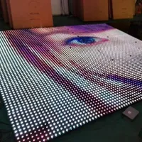 LED 댄스 플로어 경량 휴대용 DJ 조명 144 픽셀 RGB 디지털