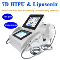 Liposonix Body Slanking vetverwijderingsmachine 7d Hifu Skin Herjuvening Witte gezichtsheffen schoonheidsapparaat