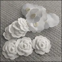 Andra modetillbehör DIY-del Självhäftning Camellia Flower Stick på väska eller kort för C Boutique Packing Drop Delivery 2021 JVBHI