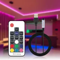 Controller LED USB RGB Controller 17 Dimmer Remote Control Dimmer Magic Home per 2835 Striscia regolabile LULLIGHNESSRGB Controllersrgb