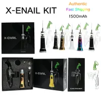 Newest X Enail Kit Portable Dnail Kit 1500mAh 5 Colors With Glass Ehookah Head Wholesale Factory Price Replaceable Heating Mod VS D8 Switch Integrated Kits