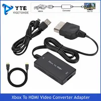 YIGETOHDE HD 720P 1080P Xbox إلى محول محول الفيديو متوافق مع HDMI مع كابلات HDMI مناسبة لنماذج وحدة التحكم الأصلية