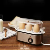 Caldeiras de ovo 3 a vapor multi -função Máquina de café da manhã macio ou cozido fervido Hervidor de Huevo Electric Boiler Maker 220v248t