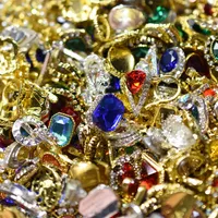 100PCs Wholesale Random 3D Nail s Nail Art Jewelry Japan Decorations Top Quality Crystal Manicure Diamond Charms 220525