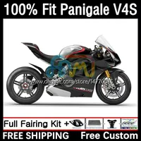 Ducati Panigale V 4 V4 S R V4S V4S V4R 2018 2019 2020 2021 바디 키트 1DH.1 스트리트 전투기 V4-S V4-R 18-21 V-4S V-4R 18 19 20 21 주사 곰팡이 광택 검은 색의 OEM 차체