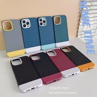 3 in 1 Contrast Solid Color Shockproof Cases Hybrid Soft Silicone Camera Lens Raised Protection Back Cover For iPhone 13 12 11 Pro Max XR X XS Max 7 8 Plus SE2