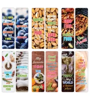 Bookmark Creanoso Inspirant Inspirational Food Lovers Quotes Bookmarks Series 2 60pack Six Assortid Quality Bk Set Premium Gift for C Amsim